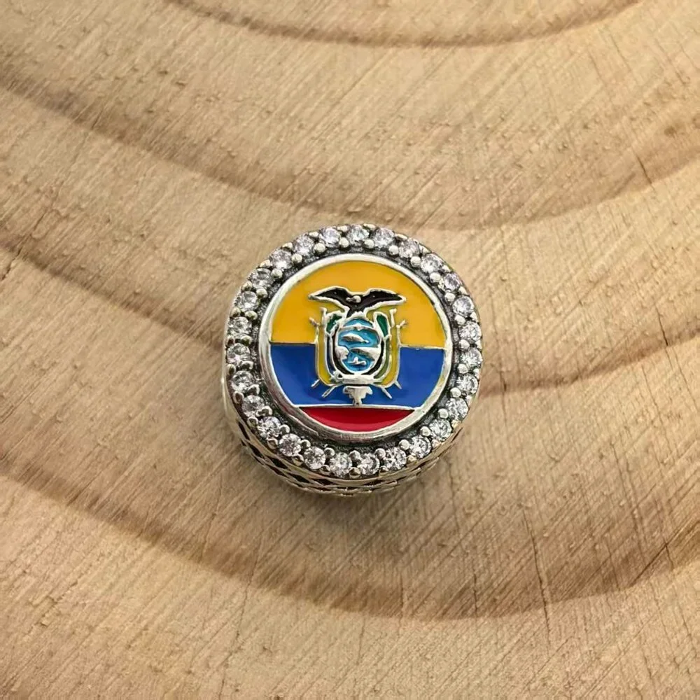 Pandora Ecuador Exclusive Bead Charm For Bracelet, S925 Silver Jewelry